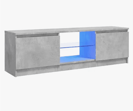 vidaXL Meuble TV avec Lumières LED